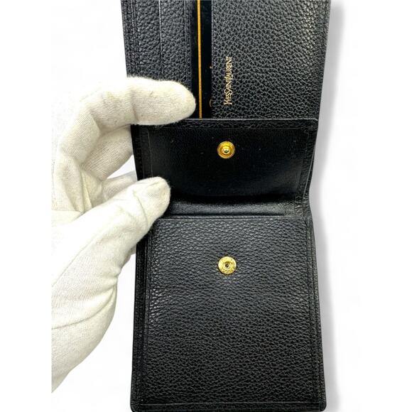 Yves Saint Laurent Vintage Bifold Leather Wallet - Picture 8 of 8